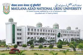 Maulana Azad National Urdu University Admission Notification for PhD, Post-Graduate, B.Ed. and Diploma/Certificate programmes
